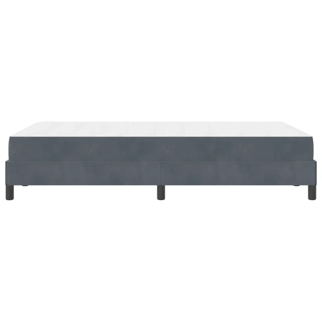 Letto a molle con materasso Grigio scuro 120 x 190 cm Tessuto 3398678