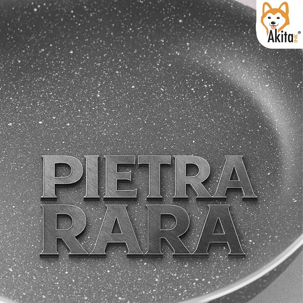 Akitaink Padella Rara 20 cm Effetto Pietra Antiaderente