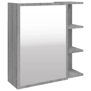 Mobile da Bagno | Armadio da bagno a Specchio Grigio Sonoma 62,5x20,5x64 cm Legno