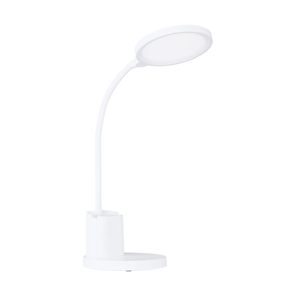 Lampada Da Tavolo Minimal Brolini Policarbonato Bianco Luce Led Integrato 2,1W