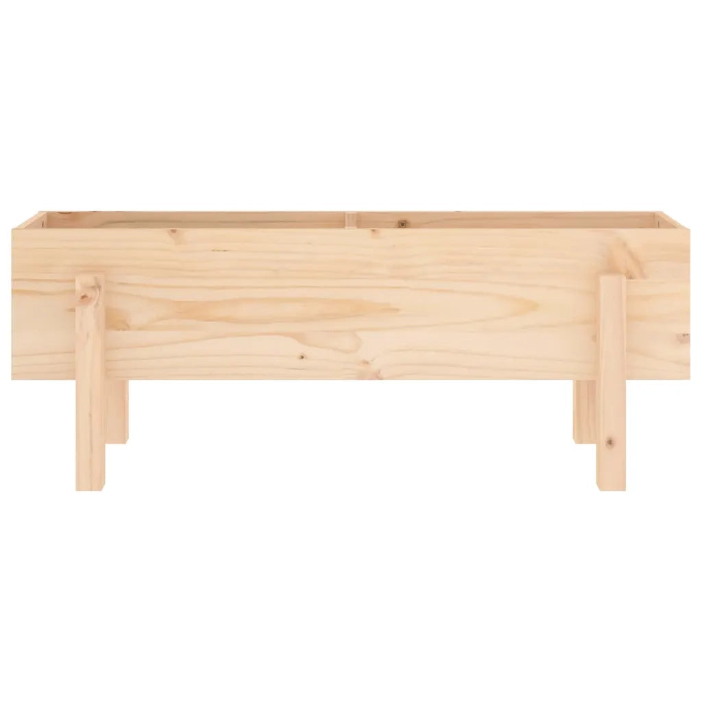 Fioriera Rialzata da Giardino 101x30x38 cm Legno Massello Pino 825184