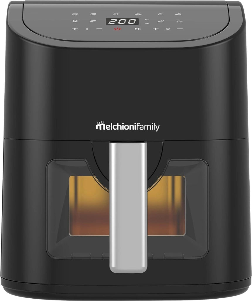 Melchioni Friggitrice ad aria family 5,2L, con finestra trasparente