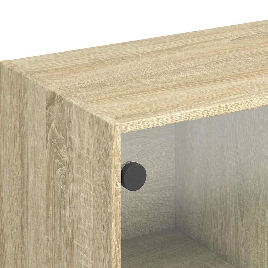 Credenza buffet cassettiera mobile contenitore organizer cucina soggiorno soggiorno Sonoma 102 x 37 x 75,5 cm derivati ​​del legno marrone 02_0031482