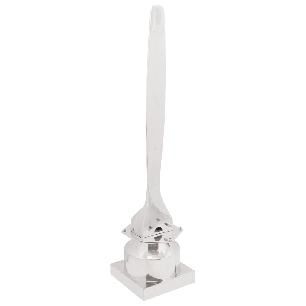 Scultura Argento 26x26x110 cm Mezzo Elica