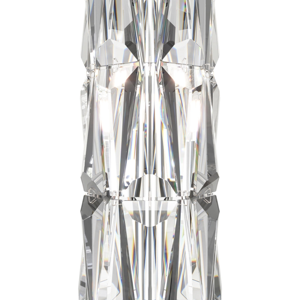 Maytoni Lampada da terra contemporanea Puntes 8 luci E14 cromo acciaio cristallo