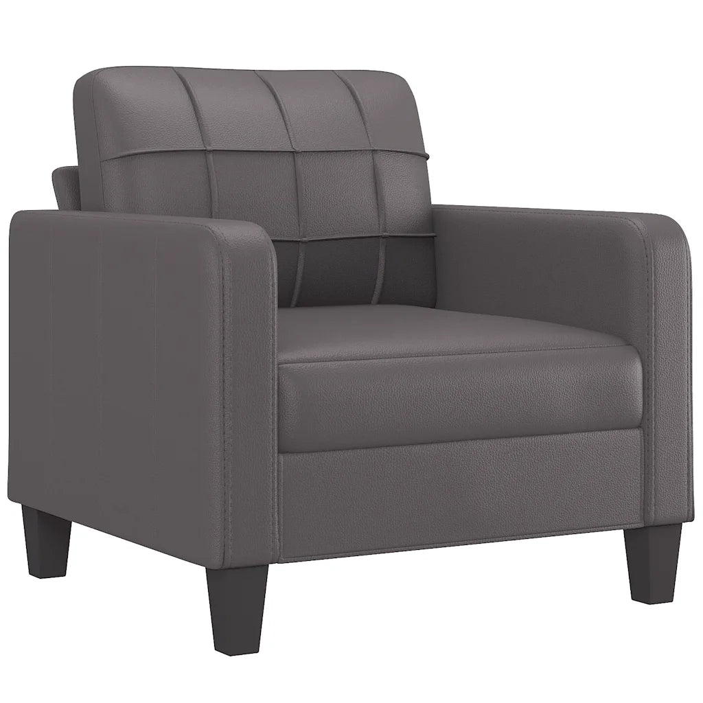Poltrona Grigia 60 cm in Similpellecod mxl 126532