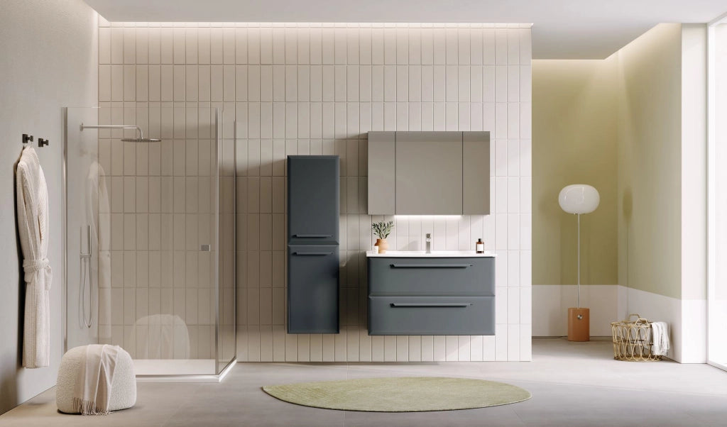 Mobile da bagno "Nuvola 40 v3" - 40 x 32 x 138 cm - Antracite
