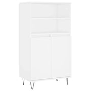 Buffet credenza cassettiera mobiletto mobile contenitore organizer cucina soggiorno salotto alto 60 x 36 x 110 cm legno ingegnerizzato bianco 02_0032469