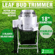 Trimmer per piante - Testa di trimmer - Macchina per tagliare erbacce elettrica - Trimmer per foglie di piante in hydrocultura - 18 Pollici Trimmer professionale per piante - Attrezzo per giardini - Argento