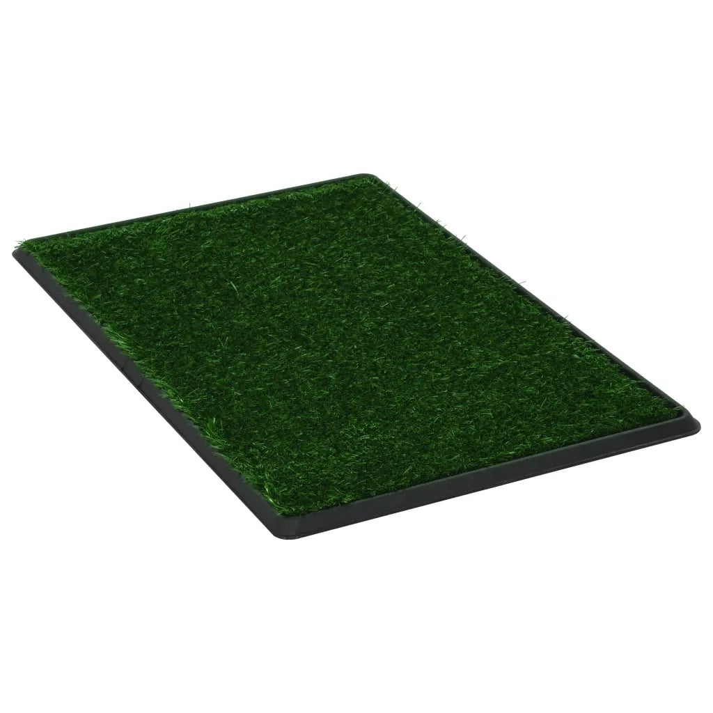 Toilette Animali 2pz Vassoio e Prato Finto Verde 76x51x3cm WC 170770