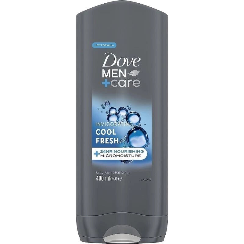 DOVE MEN+ CARE  COOL FRESH BODY, VISO E CAPELLI 400 ML