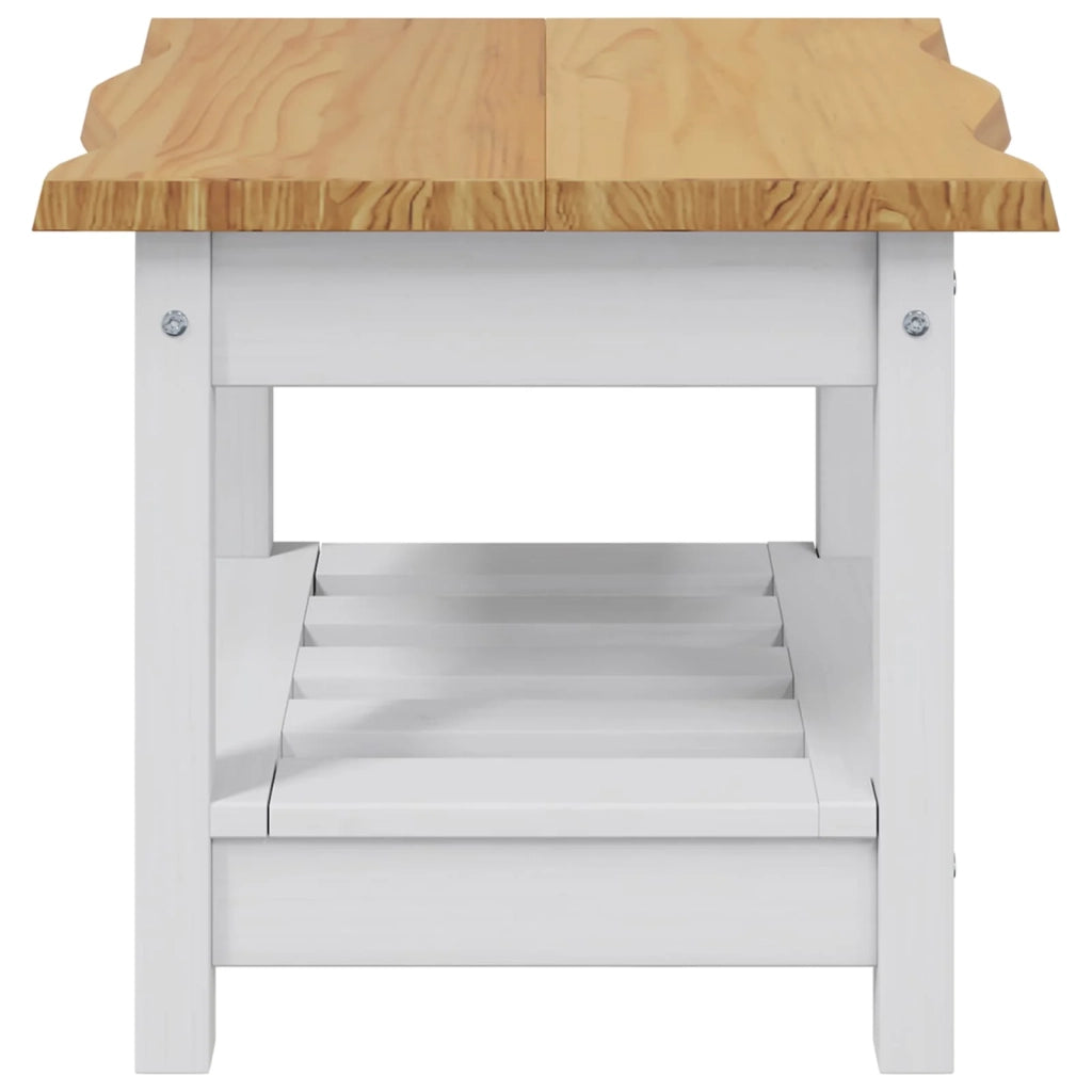 VidaXL Tavolo laterale con lo scaffale EKAI Bianco 50 x 50 x 45,5 cm 42037022