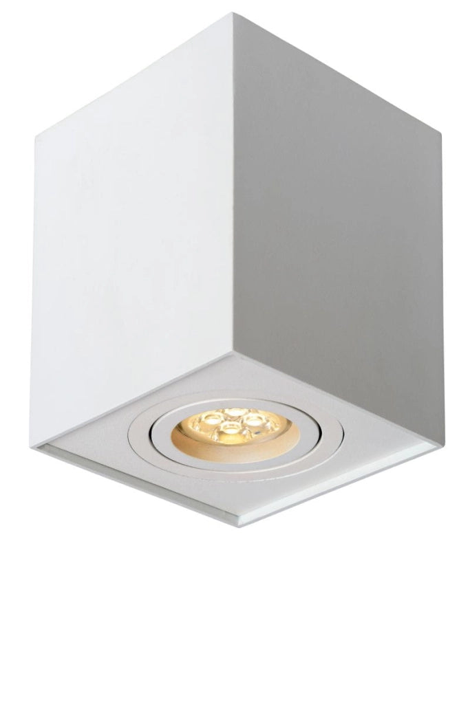 Spot soffitto Lucide Tube quadrato bianco GU10 50W