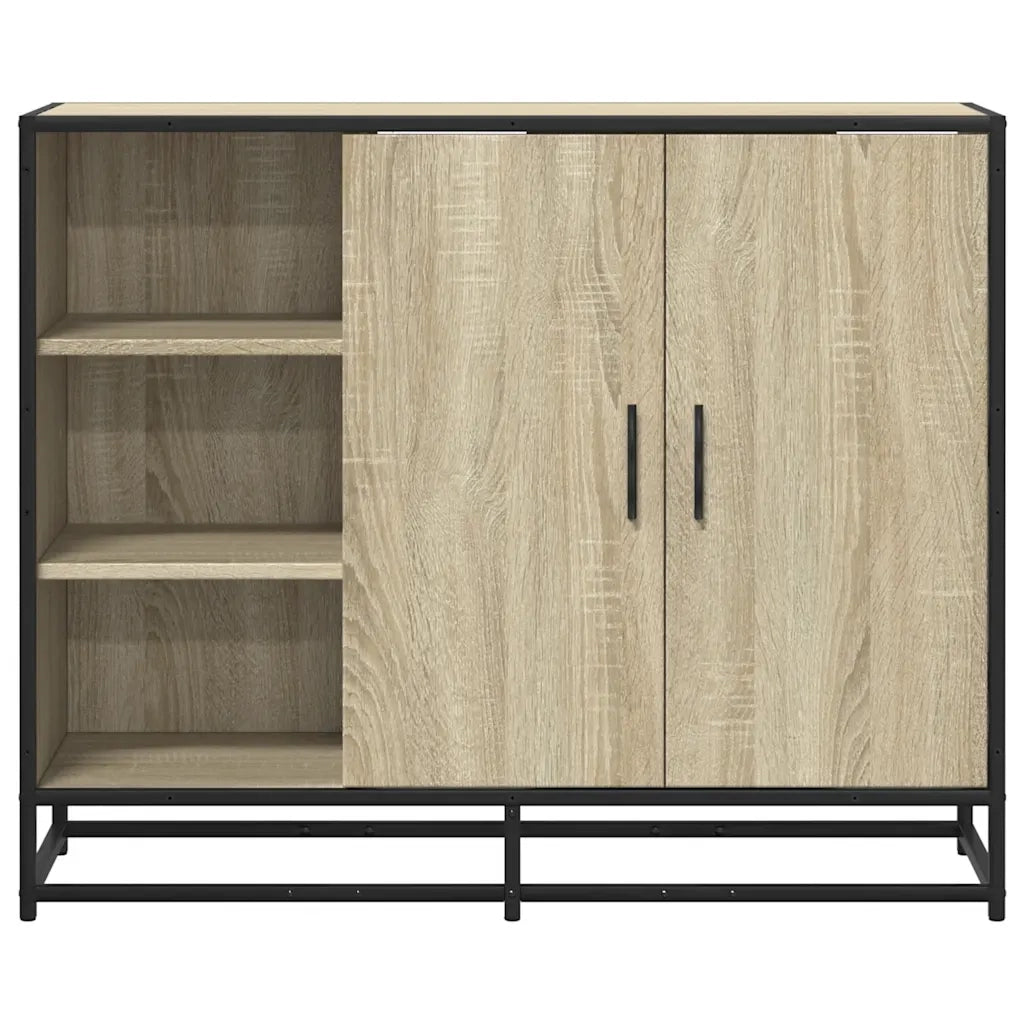 Credenza Rovere Sonoma 92x35x76 cm in Legno Multistrato 849020