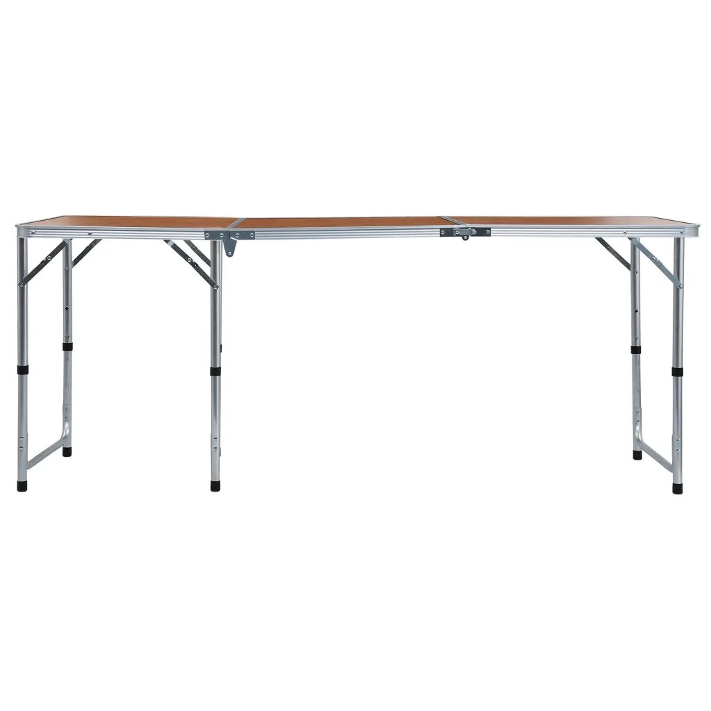 Tavolo da Campeggio Pieghevole in Alluminio 180x60 cm CFW4317777