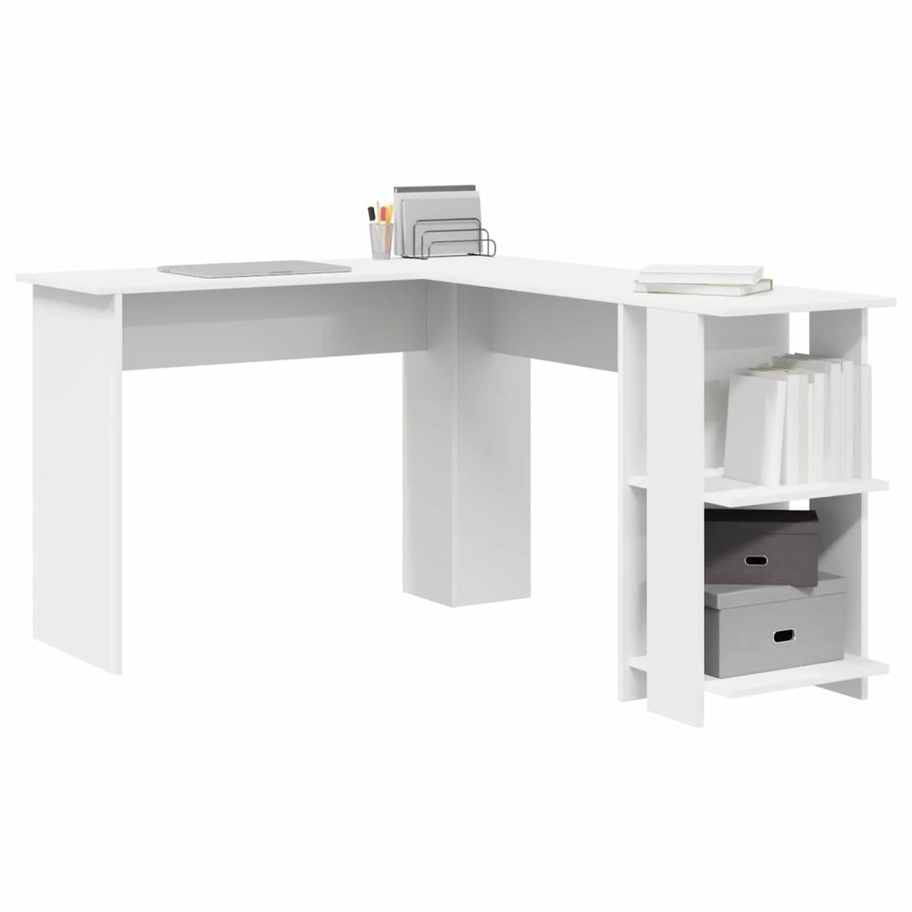 Scrivania ad angolo Bianco Legno ingegnerizzato 869554