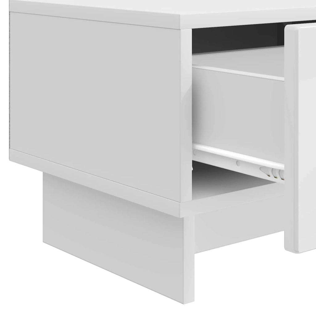 Mobile TV 147 x 34,5 x 30 cm Bianco Lucido Legno ingegnerizzato 894019