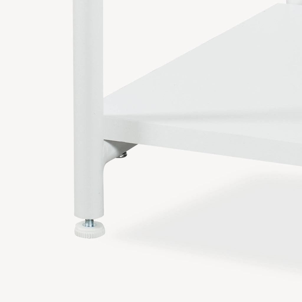 Guardaroba Aperto Verdfjorg con Vano Appendiabiti e 5 Scomparti 200 x 110 x 40 cm - Bianco [en.casa]