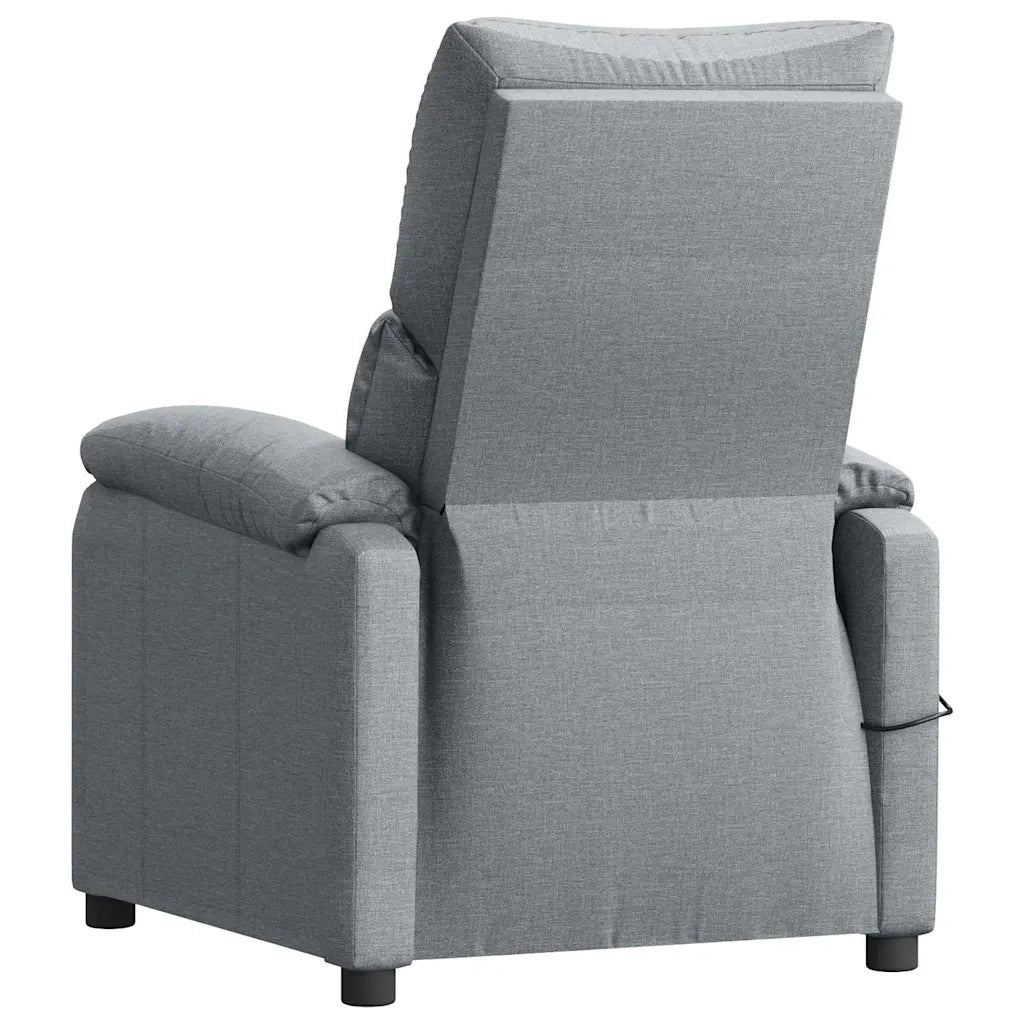 Divano Sedia-Poltrona Massaggiante in Tessuto Grigio Chiaro 755580