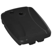 Base per Ombrellone 80x60x17 cm Riempibile fino a 75 kg con Base a T Inclusa Nero