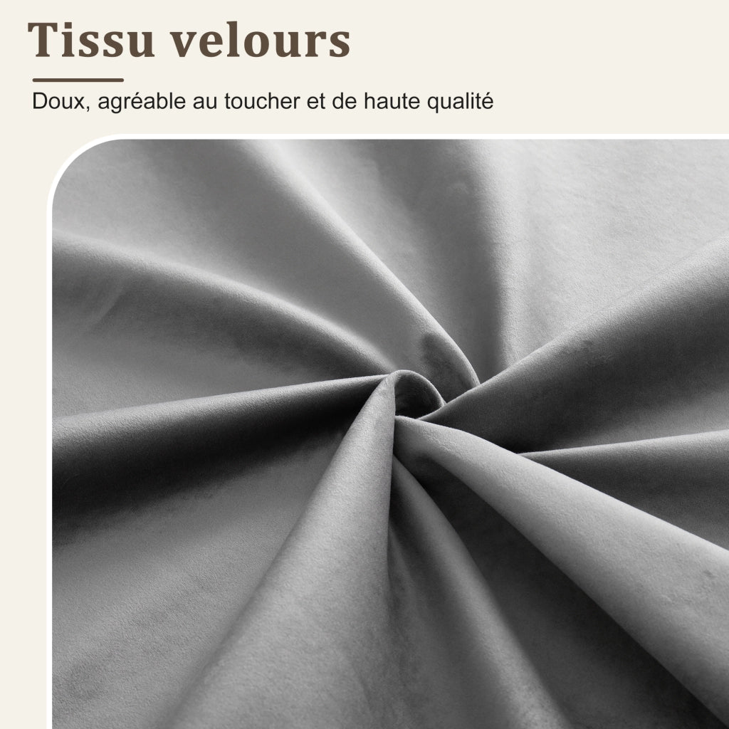 Letto contenitore 140x190 cm con sollevamento idraulico; LED; prese USB e rivestimento in velluto grigio
