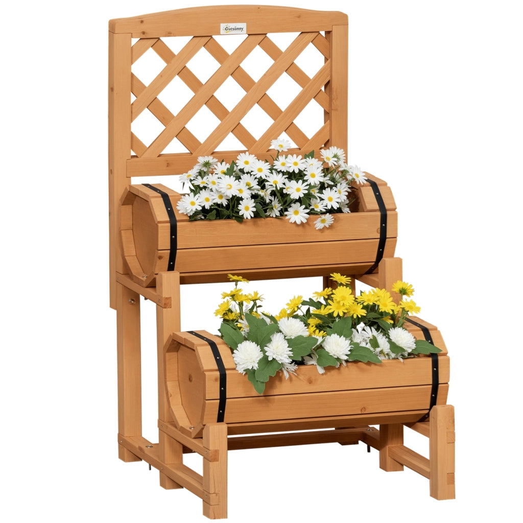 Fioriera da Esterno in Legno ¨C zephmum ¨C Abete 45x45x180 cm