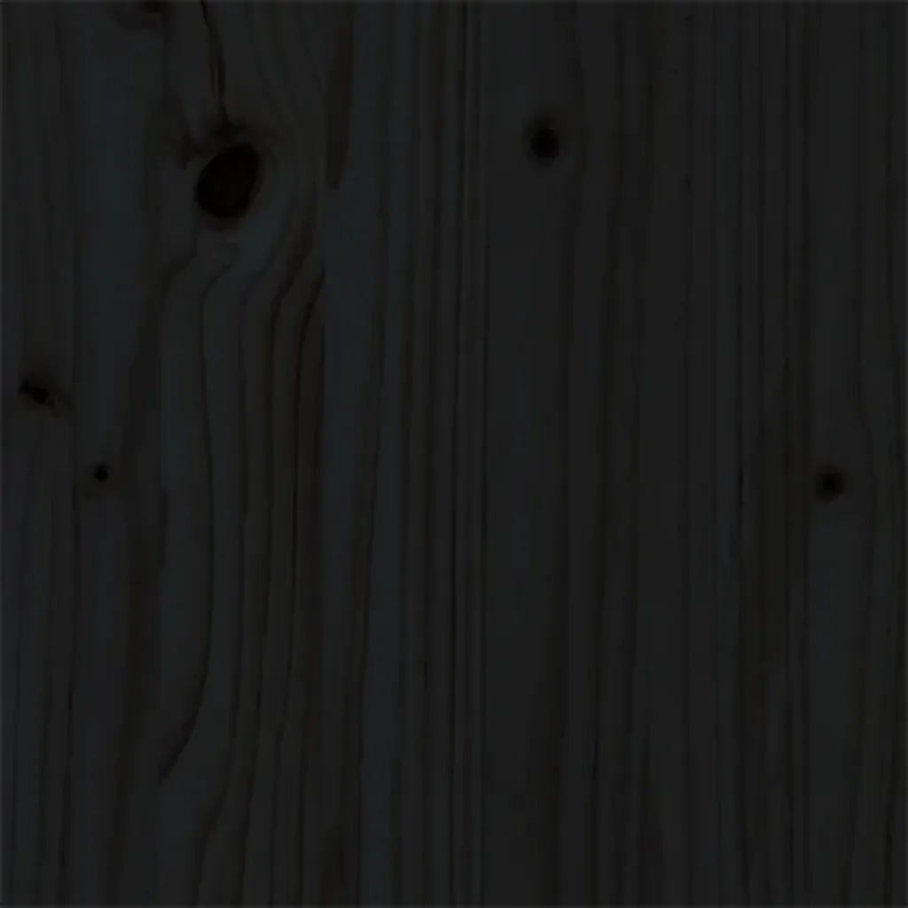 Giroletto Nero in Legno Massello 150x200 cm 5FT King Size cod mxl 59872