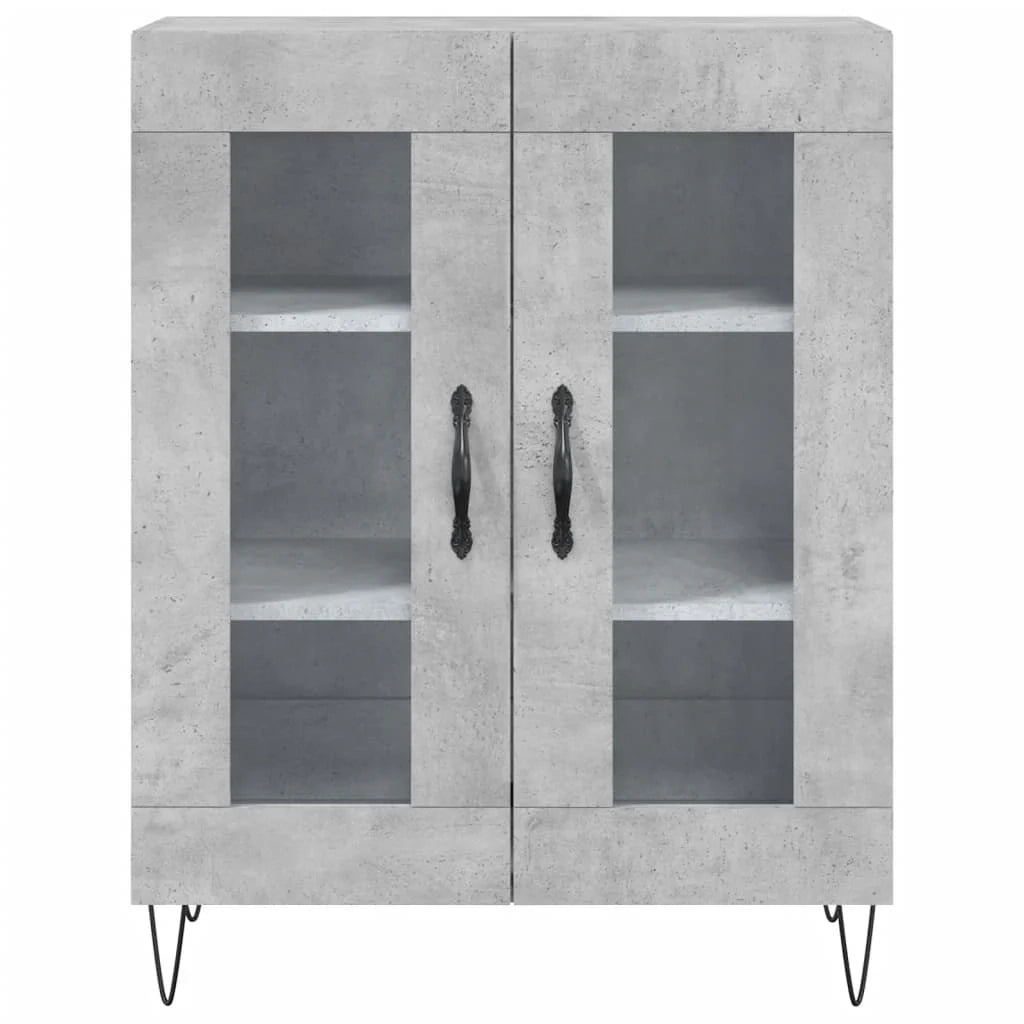 Buffet credenza cassettiera armadio mobile contenitore organizer cucina soggiorno salotto alto 69,5 x 34 x 180 cm legno ingegnerizzato grigio 02_0034621