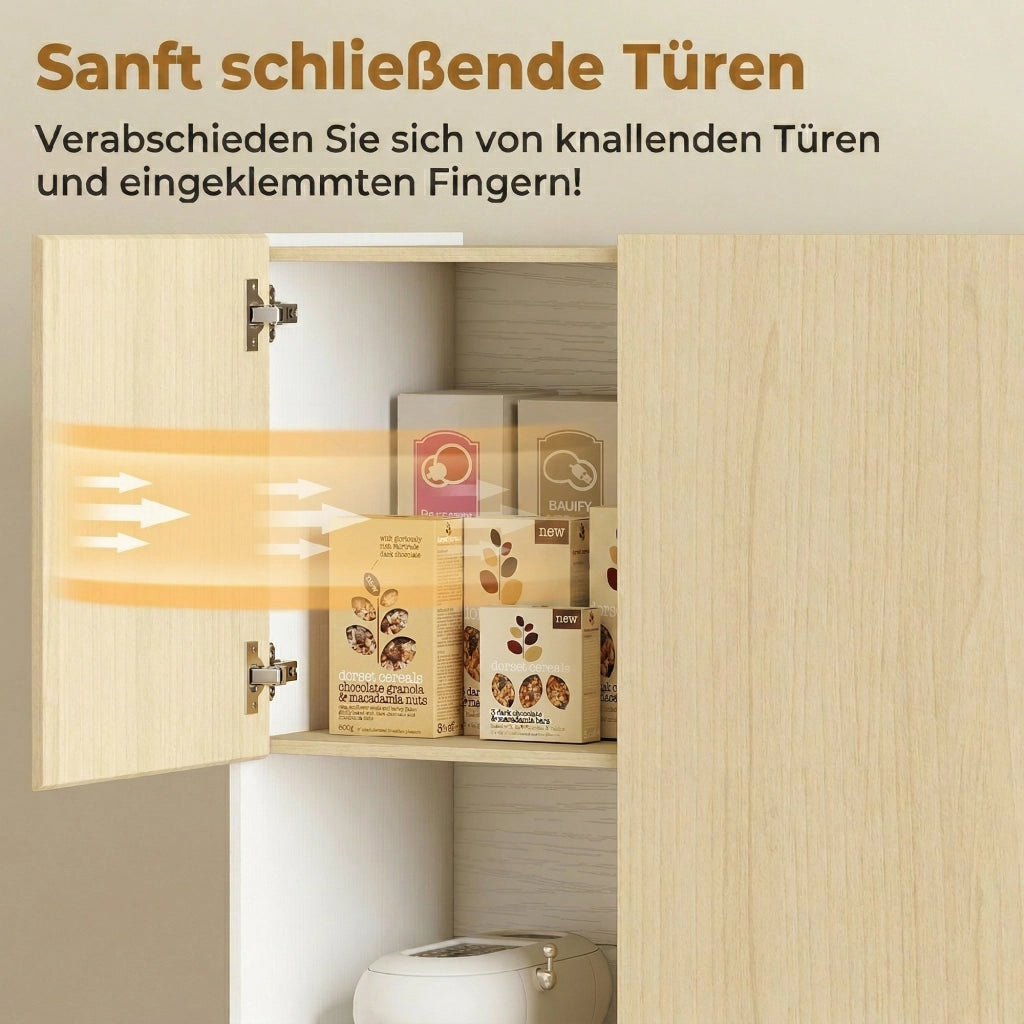Armadio da Cucina ¨C zephmum ¨C Legno Naturale 170 cm