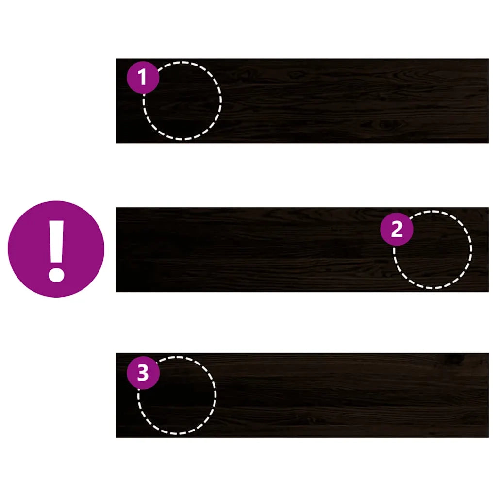 Gradini 16 pz Marrone Scuro 110x25x2 cm Legno Massello Rovere 3283053