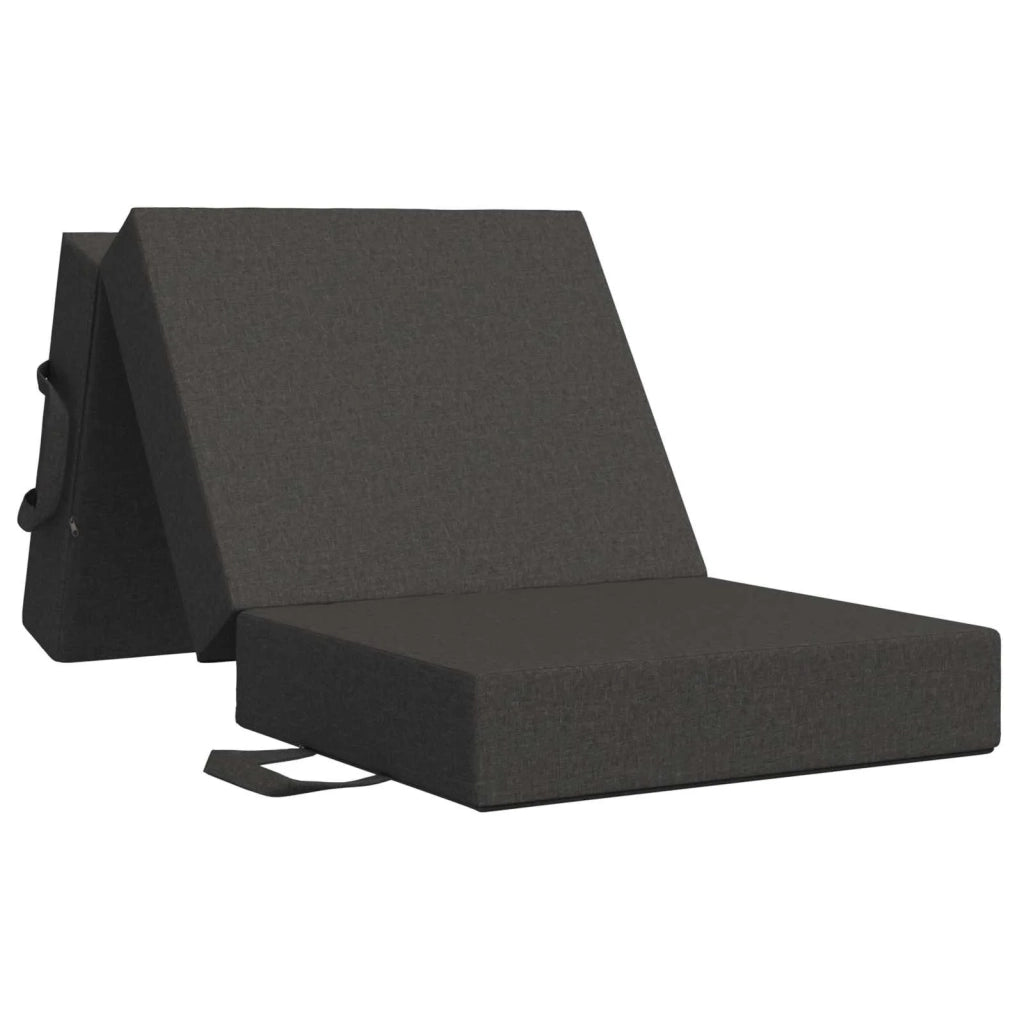 Divano Letto Pieghevole 75 x 63 x 45 cm Grigio Scuro 900137