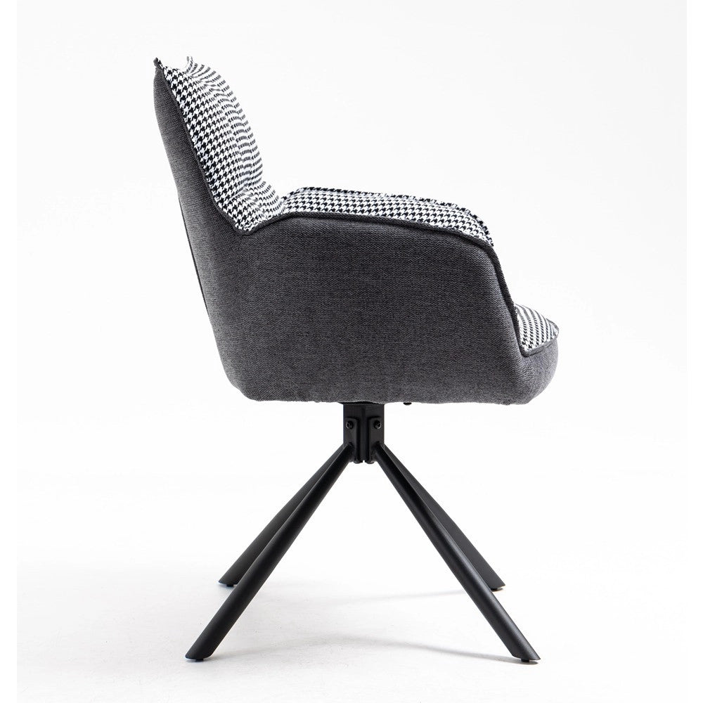 Sedia RINGO 1 (pepita + grigio scuro)