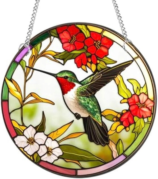 Decorazione Acrilica Colorata per Finestre con Vogel