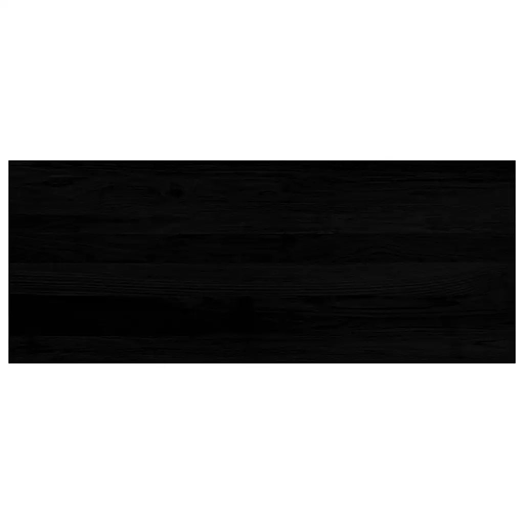 Davanzali 2 pz Marrone Scuro 100x40x2 cm Legno Massello Rovere