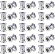 Set di 40 pezzi di perle - perle europee - acciaio inossidabile - foro grande 4 mm - per la creazione di gioielli - inclusi contenitori per perle