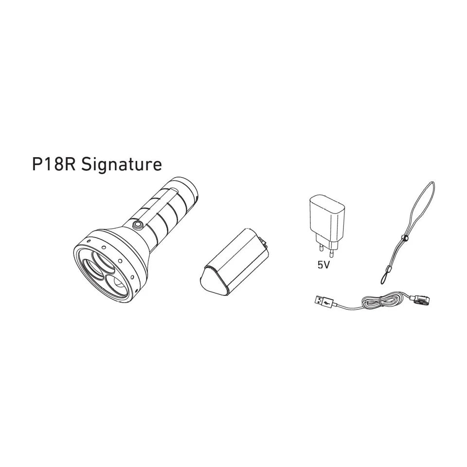 Torcia a LED Ledlenser P18R Signature