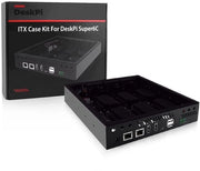 Kit di abbinamento per DeskPi - ITX-behuizing - Compacto e efficiente - Nero - Raffreddamento per Raspberry Pi - Protezione per il tuo cluster - Adatto per...