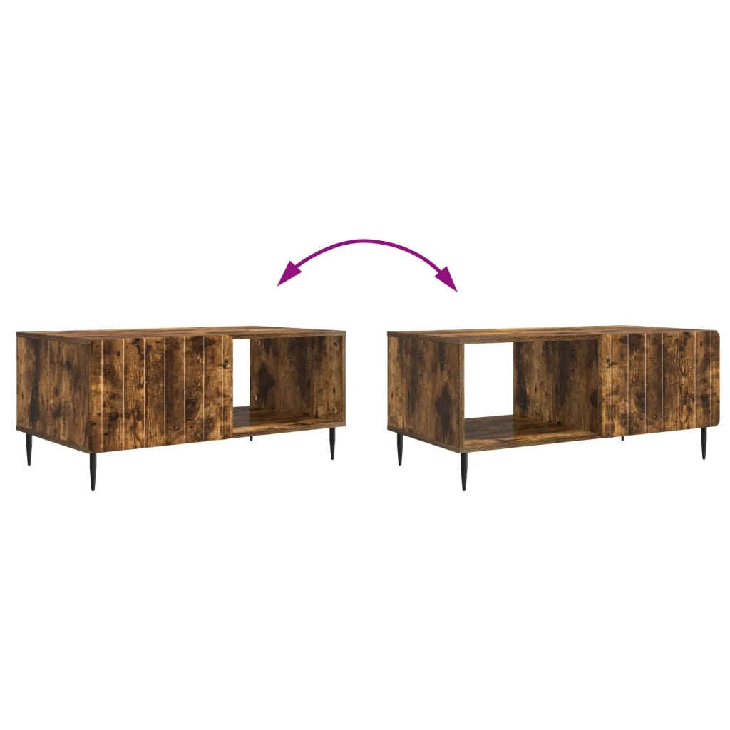 Tavolino da salotto Rovere Fumo 90 x 50 x 40 cm