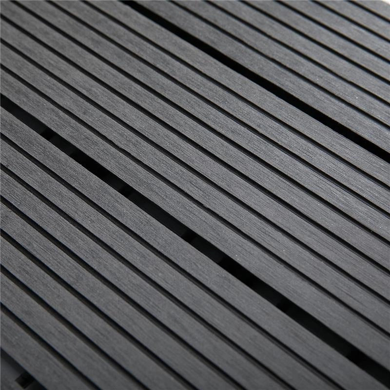 PIASTRELLE DA GIARDINO INCASTRABILI SET DA 11 MATTONELLE  30X30X2.2 CM GRIGIO