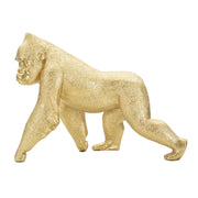 Scultura Gorilla 4, Oro, Poliresina, 29,7x11,5x21,8 cm