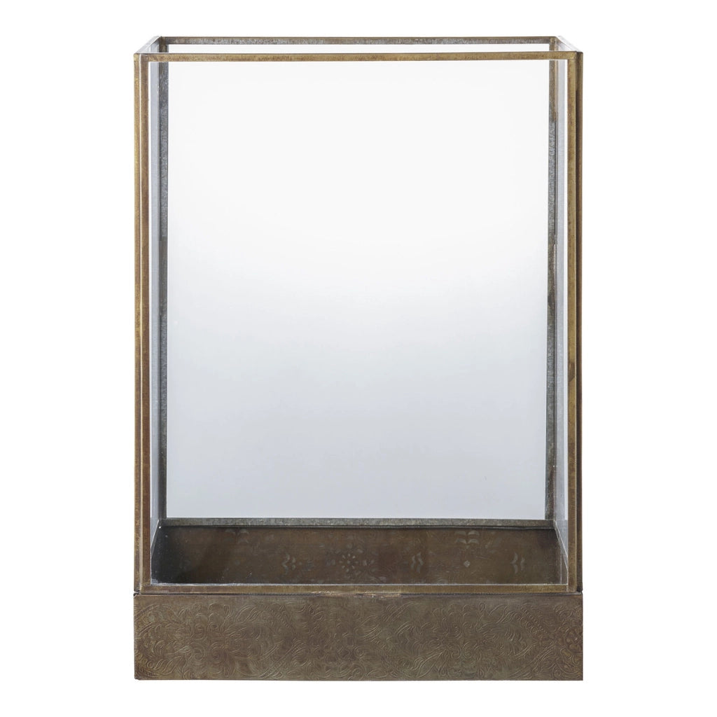Lanterna Manali, Ottone, Vetro, 25x15x36,5 cm
