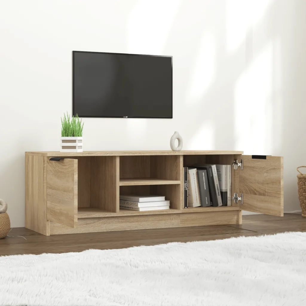 Mobile Porta TV Rovere Sonoma 102x35x36,5 cm Legno Multistrato cod mxl 33998
