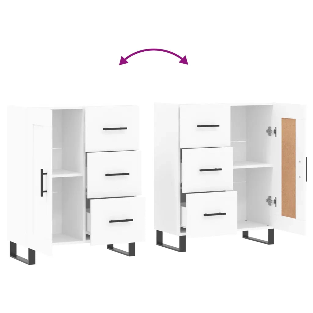 Credenza | Madia | Buffet da pranzo | Armadio da pranzo Bianca 69,5x34x90 cm in Legno Multistrato