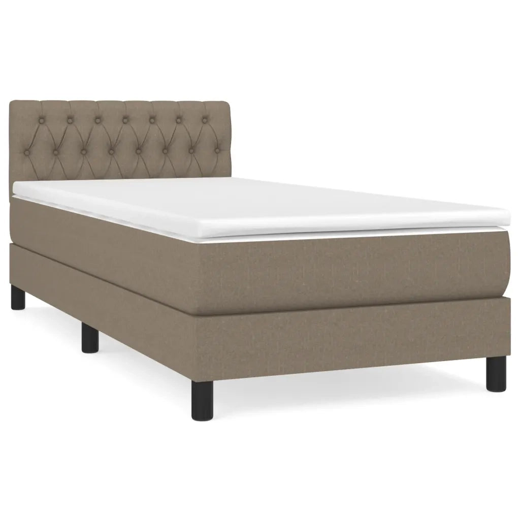 Giroletto a Molle con Materasso Tortora 90x190 cm in Tessuto cod mxl 34935