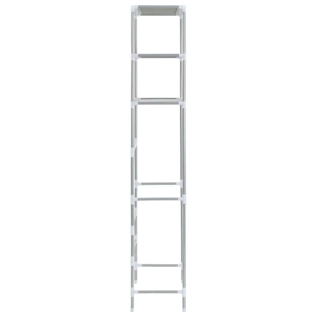 Scaffale per Bagno con 3 Ripiani Argento 53x28x169 cm CFW2109291