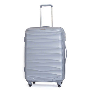 Trolley Valigia Media Rigida in ABS 4 Ruote TSA Ravizzoni Infinity Silver
