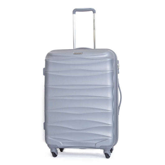 Trolley Valigia Media Rigida in ABS 4 Ruote TSA Ravizzoni Infinity Silver