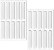 Bumpers per mobili 20 pezzi - Silicone - Autoadesivi - Translucidi - Bumpers per porte armadio - Protezione antisismica - 6,3 cm - Pads di assorbimento