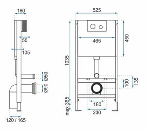 Telaio Wc Da Incasso Rea H Gold
