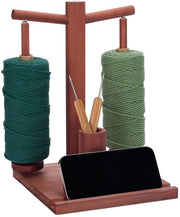 Organizzatore per filo in legno - Centrifuga stabile per filati - Organizzatore per bordare - Organizzatore per filo - Accessorio per tempo libero creativo - Dimensioni 22,9x29,8x27,5 cm